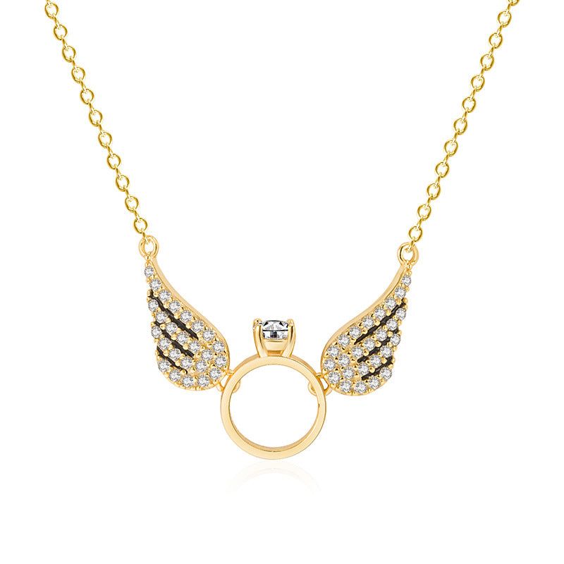 Ingrid - Meléche - - Ingrid Zircon necklace - Wings Style - 45cm | Meléche USA Meléche