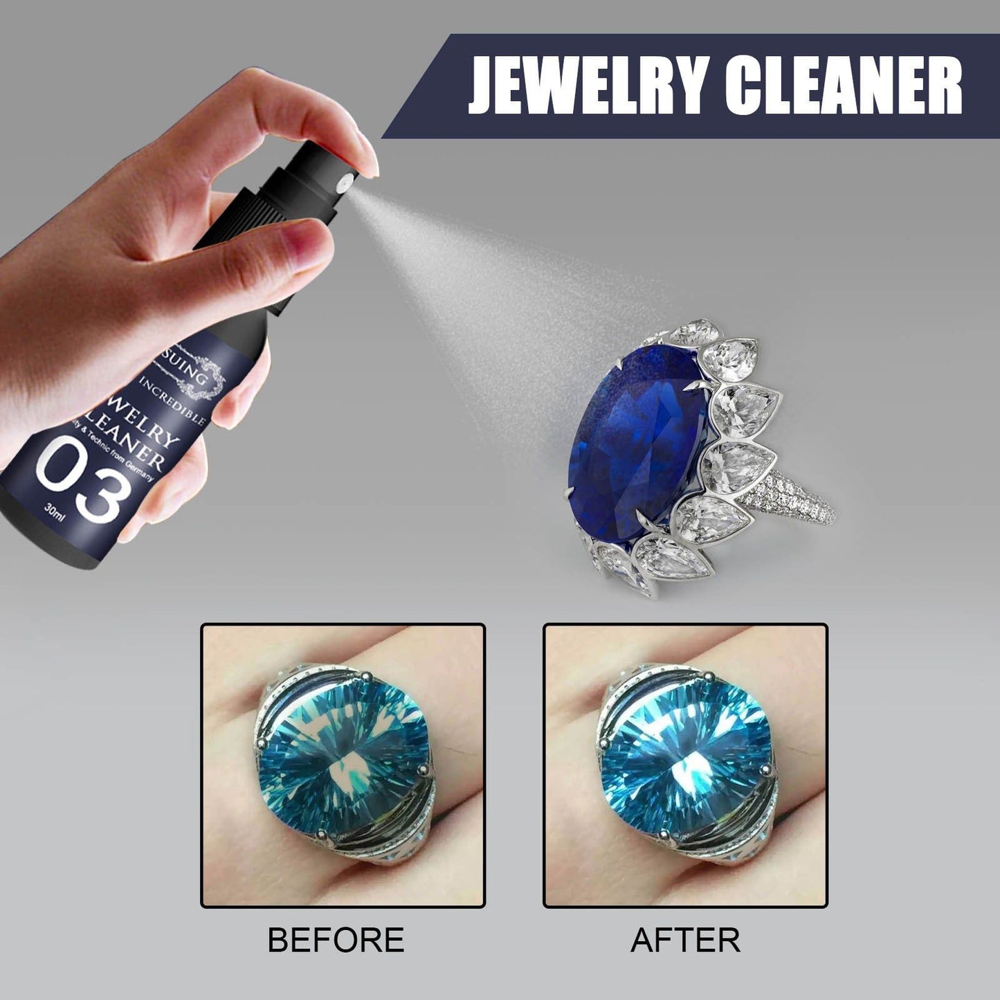 Jewelry Maintenance Cleaner - Meléche - care - Ultimate Jewelry Maintenance Cleaner - 30ml | Meléche Meléche