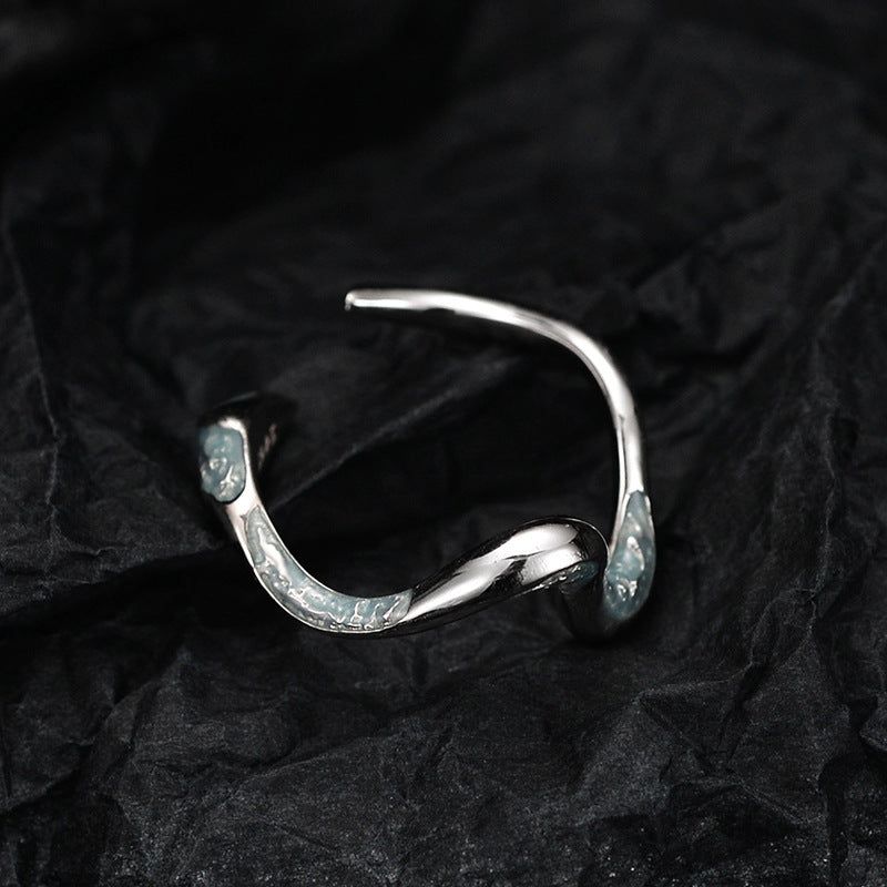Bonnie - Meléche - ring - Bonnie Silver Jewelry Ring - Adjustable Snack Style Meléche