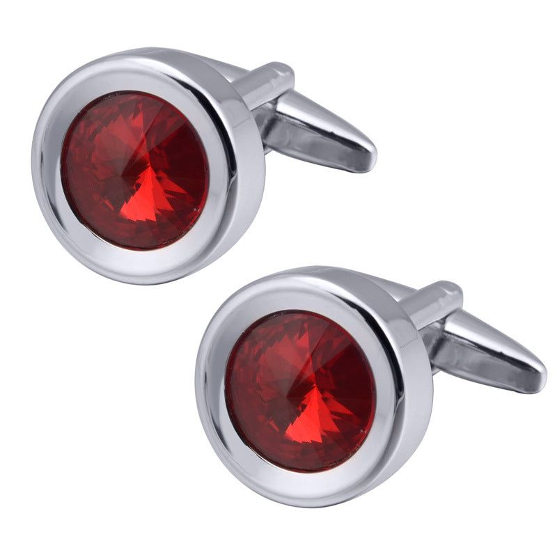 Round Gemstone Cufflinks - Meléche - Cufflinks - Round Gemstone Cufflinks - Rich lifestyles | Meléche Jewelry Meléche