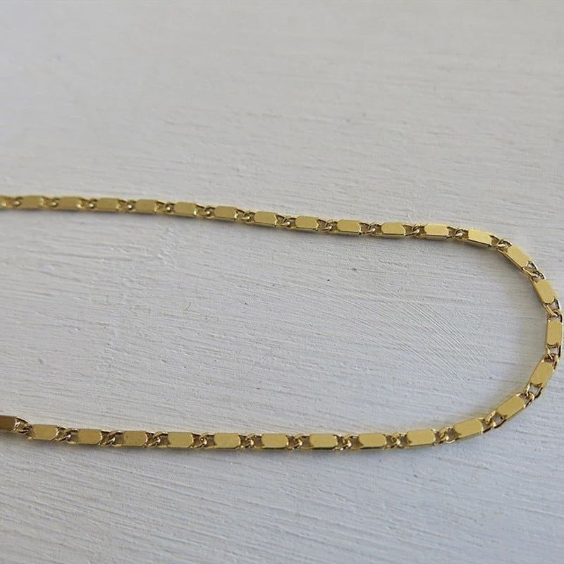 Tallulah - Meléche - Anklet - Tallulah Simple Italy Chain Anklet - 22:27 cm | Meléche USA Meléche