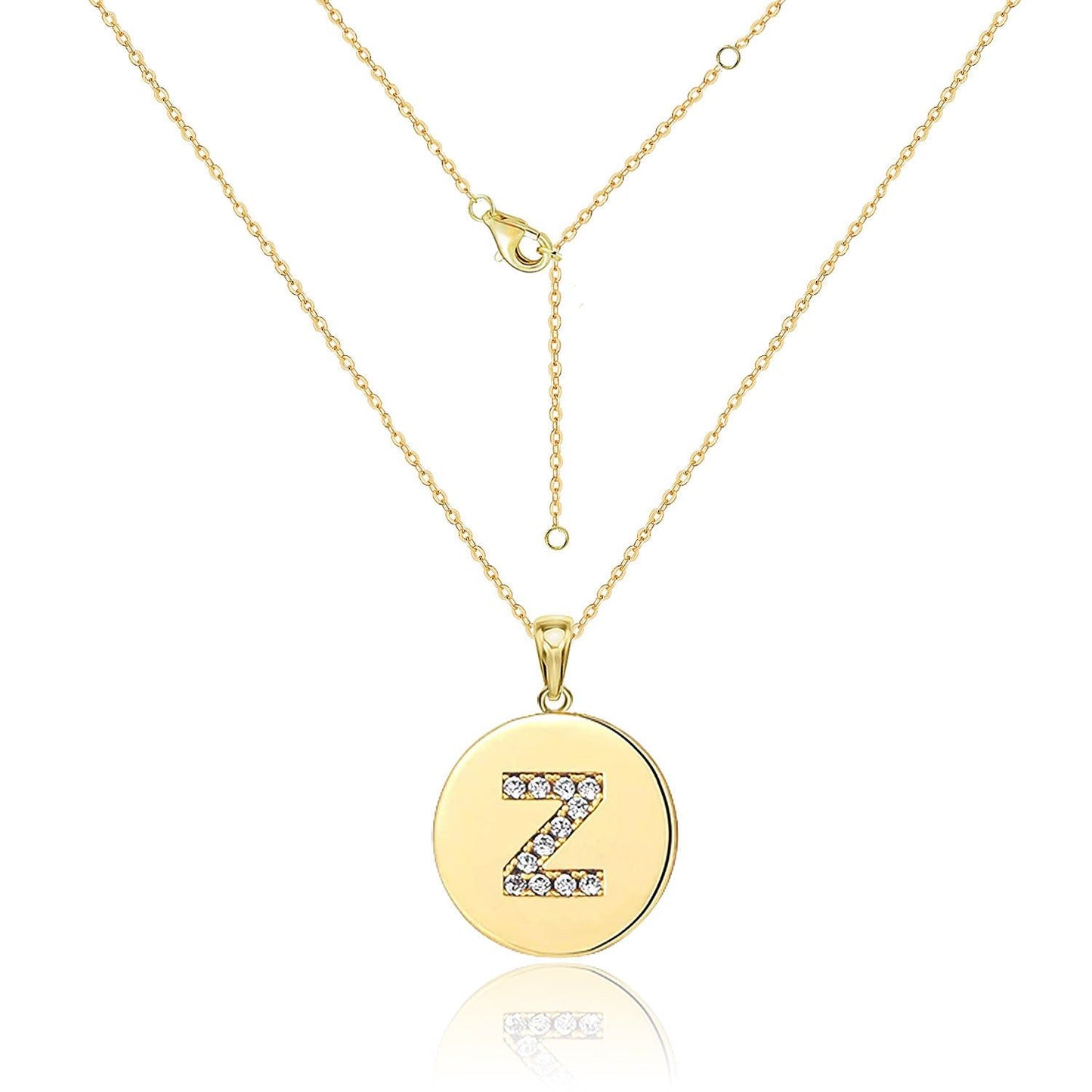Your Letter - Meléche - Necklaces - Your Letter Gold Zircon Necklace | Meléche Meléche