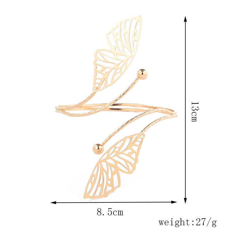 löv ruka - Meléche - bangles - Arm Bracelet Ruka Form Meleche Jewelry - Imperium Jewelry Meléche