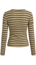 Striped long-sleeve top on a white background from Meleche or Meléche (short as (Mé))