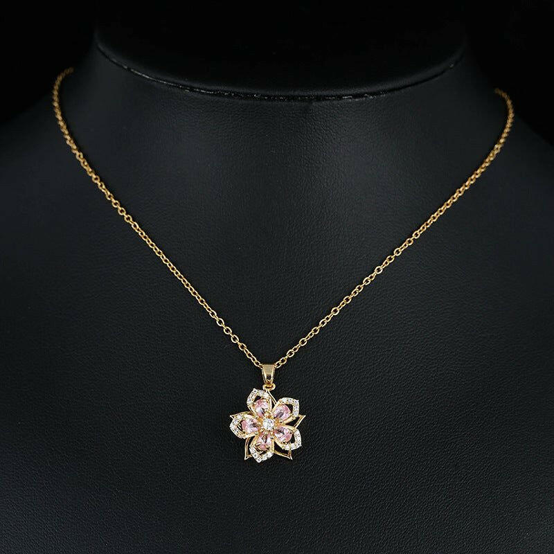 Beautiful Aarti Flower Pendant showcasing floral artistry Meléche Jewelry  USA 4 Meléche