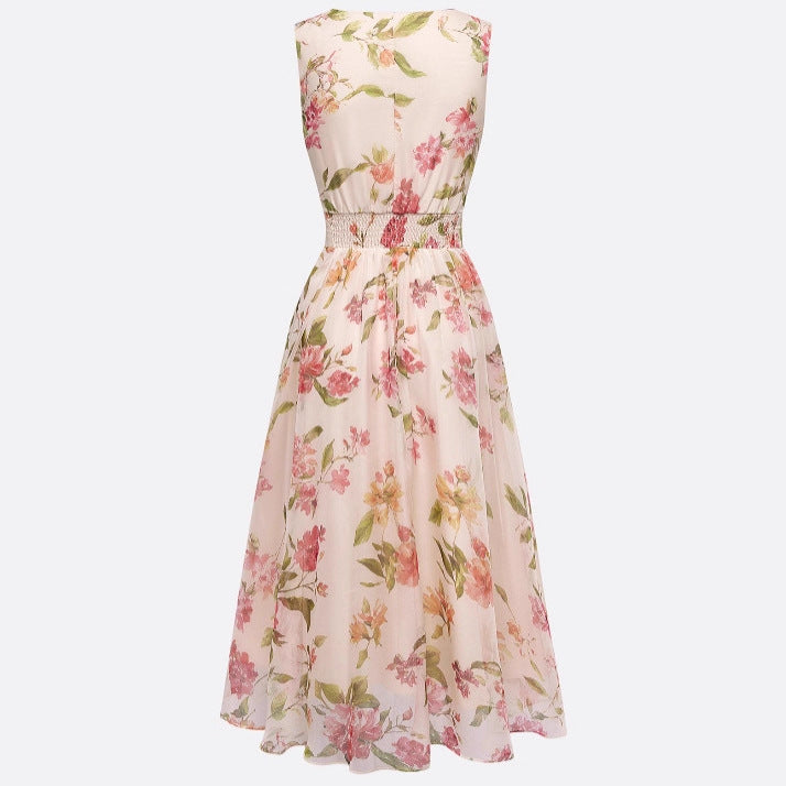 Floral dress on a white background