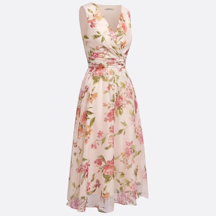 Floral dress on a white background