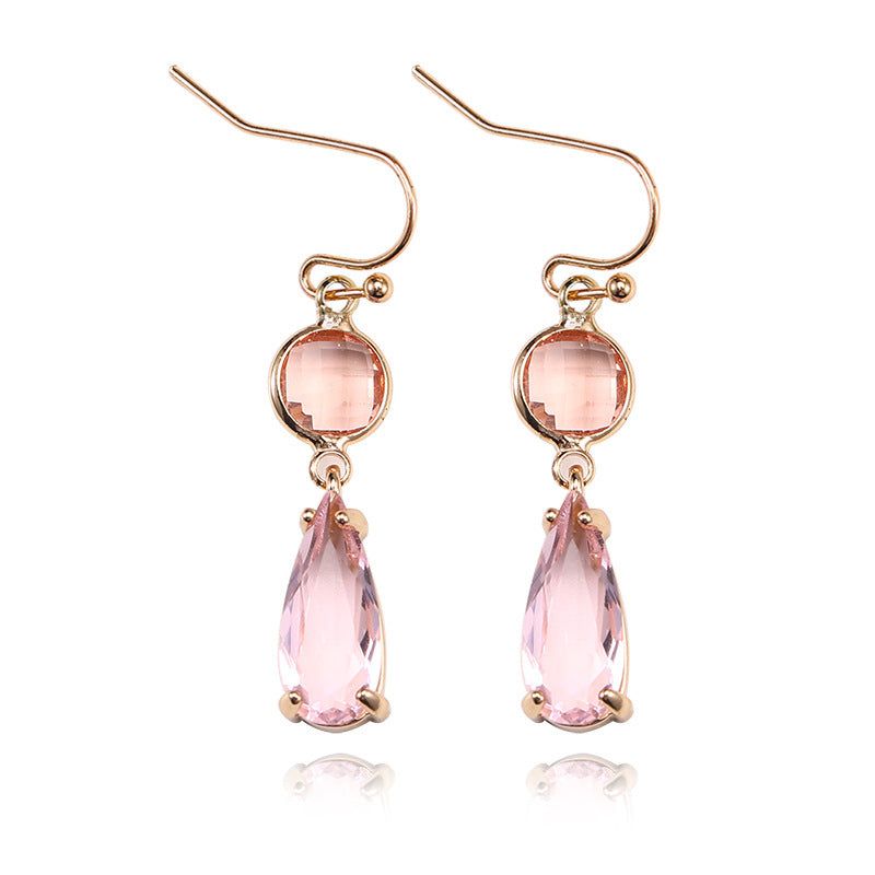 Amaya - Meléche - earring -  Amaya Copper Earring Jewelry with Crystal Stone 