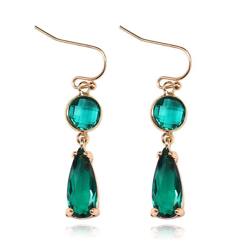 Amaya - Meléche - earring -  Amaya Copper Earring Jewelry with Crystal Stone  Meléche