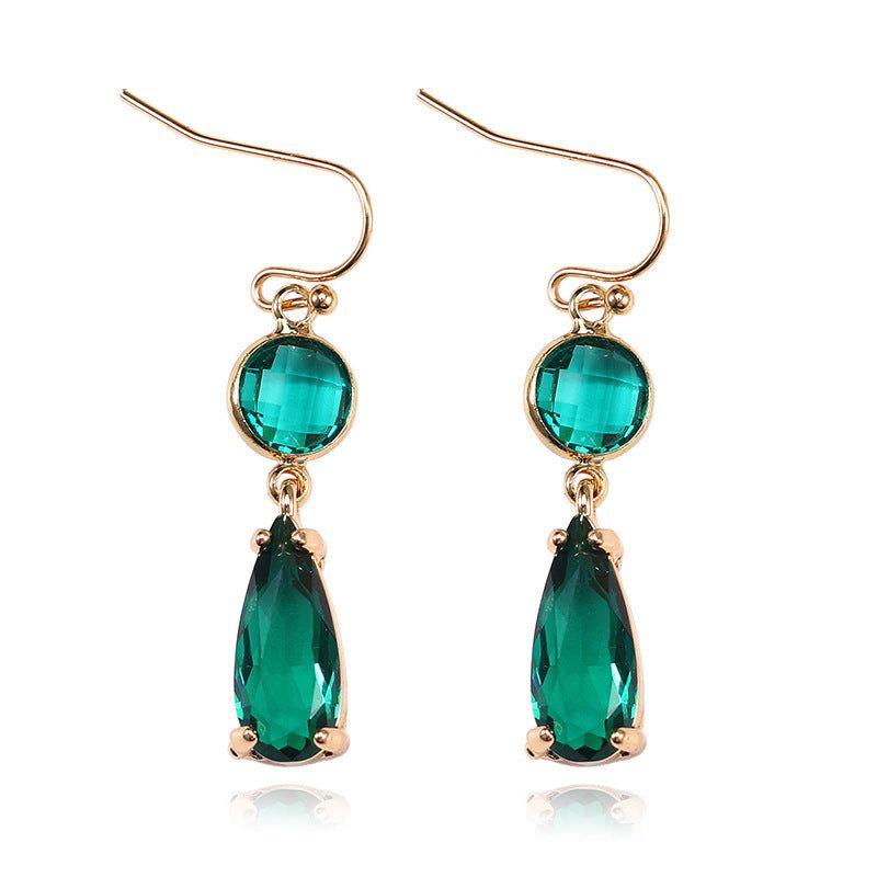 Amaya - Meléche - earring -  Amaya Copper Earring Jewelry with Crystal Stone 