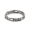 Asher - Meléche - braselets -  Asher Bracelet stainless steel - Silver Plating - Retro Chain - Men's