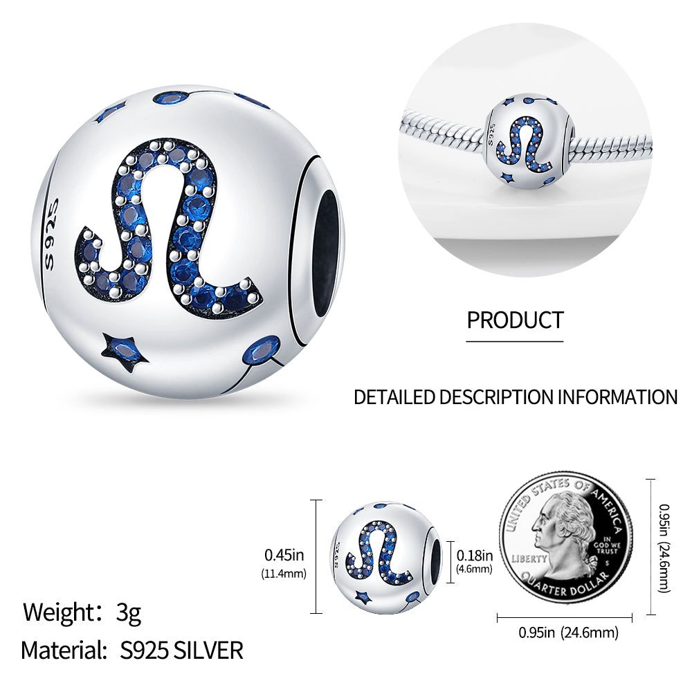 Astrological - Meléche - braselets -  Astrological beads S925 sterling silver bracelet