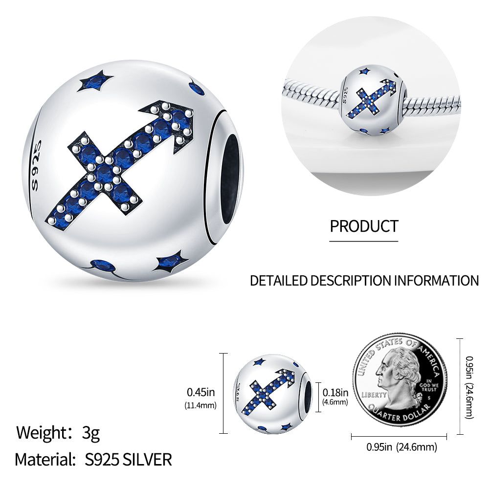 Astrological - Meléche - braselets -  Astrological beads S925 sterling silver bracelet