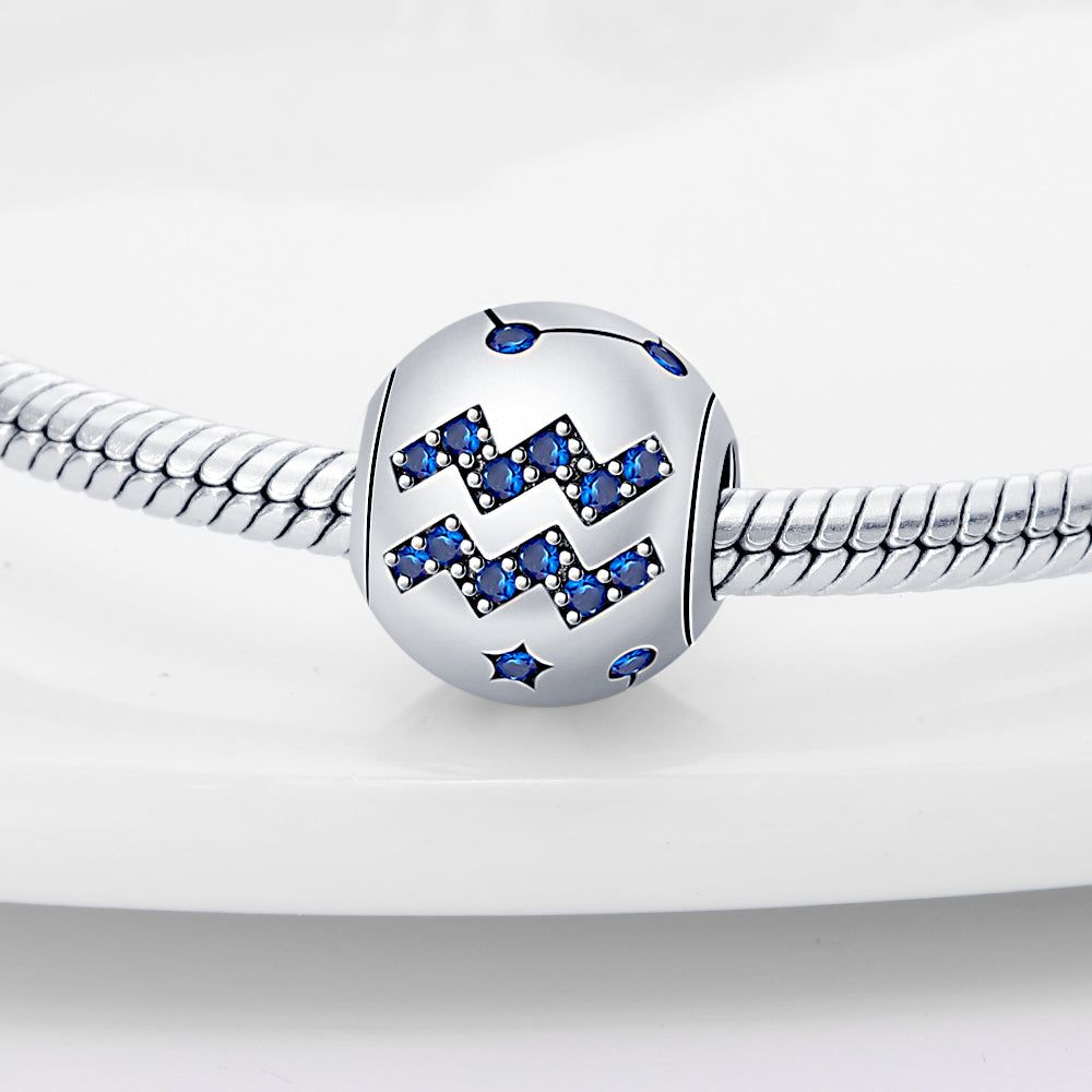 Astrological - Meléche - braselets -  Astrological beads S925 sterling silver bracelet