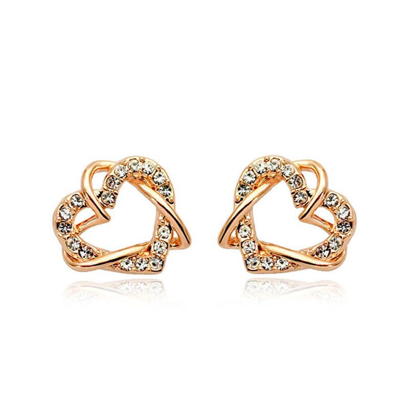 Athena - Meléche - earring -  Athena Zircon Earring Heart shape - 4.1 g | Meléche 