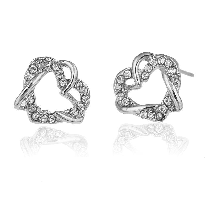 Athena - Meléche - earring -  Athena Zircon Earring Heart shape - 4.1 g | Meléche  Meléche