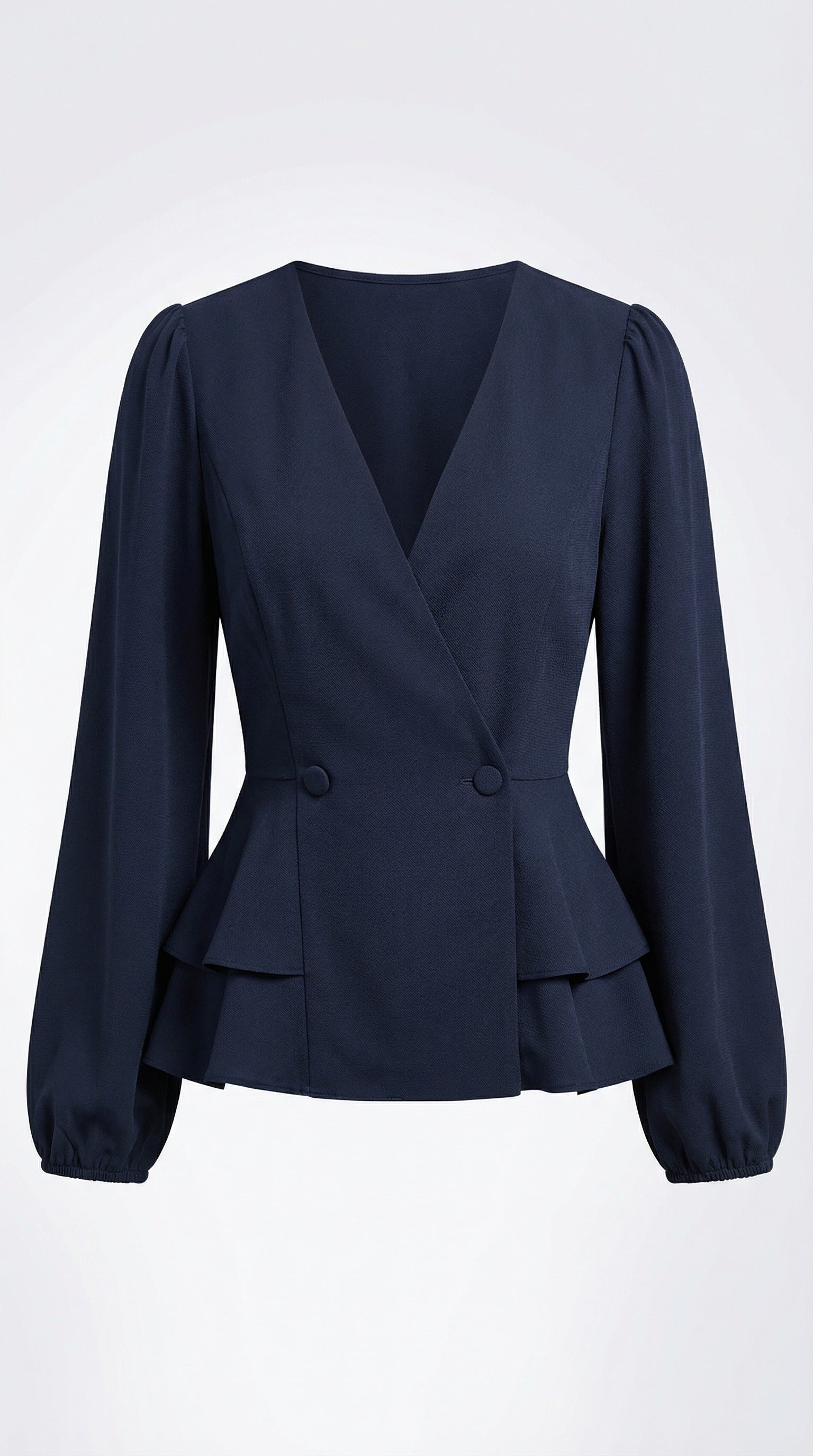 Woman wearing a beige blazer and blue jeans against a light gray wall from Meleche or Meléche (short as (Mé))