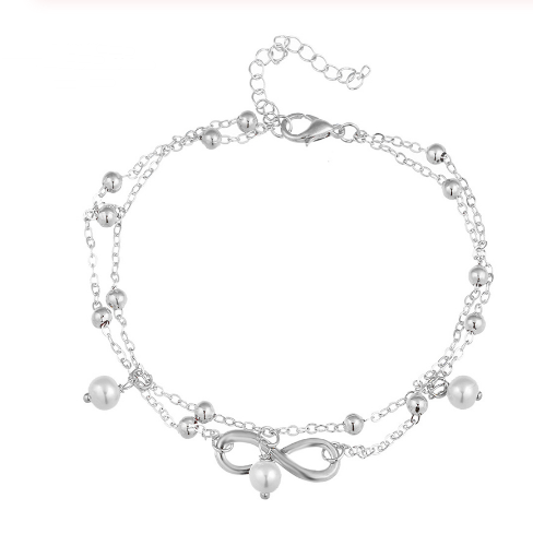 Beatrix anklet - Meléche -  #pandora #Van Cleef & Arpels #gold #silver #cartier #rolex #CHANEL #Swarovski #Tiffany #GUCCI #Bvlgari #bulgari #meleche #dior #sephora #armani #beauty #meléche #USA #UK #UAE #official #boss #summer #sale #40%off #guess #diamond #onyx #stone #pearl #2025 American #size meleche.com Apparel Accessories free shipping blue #topaz 