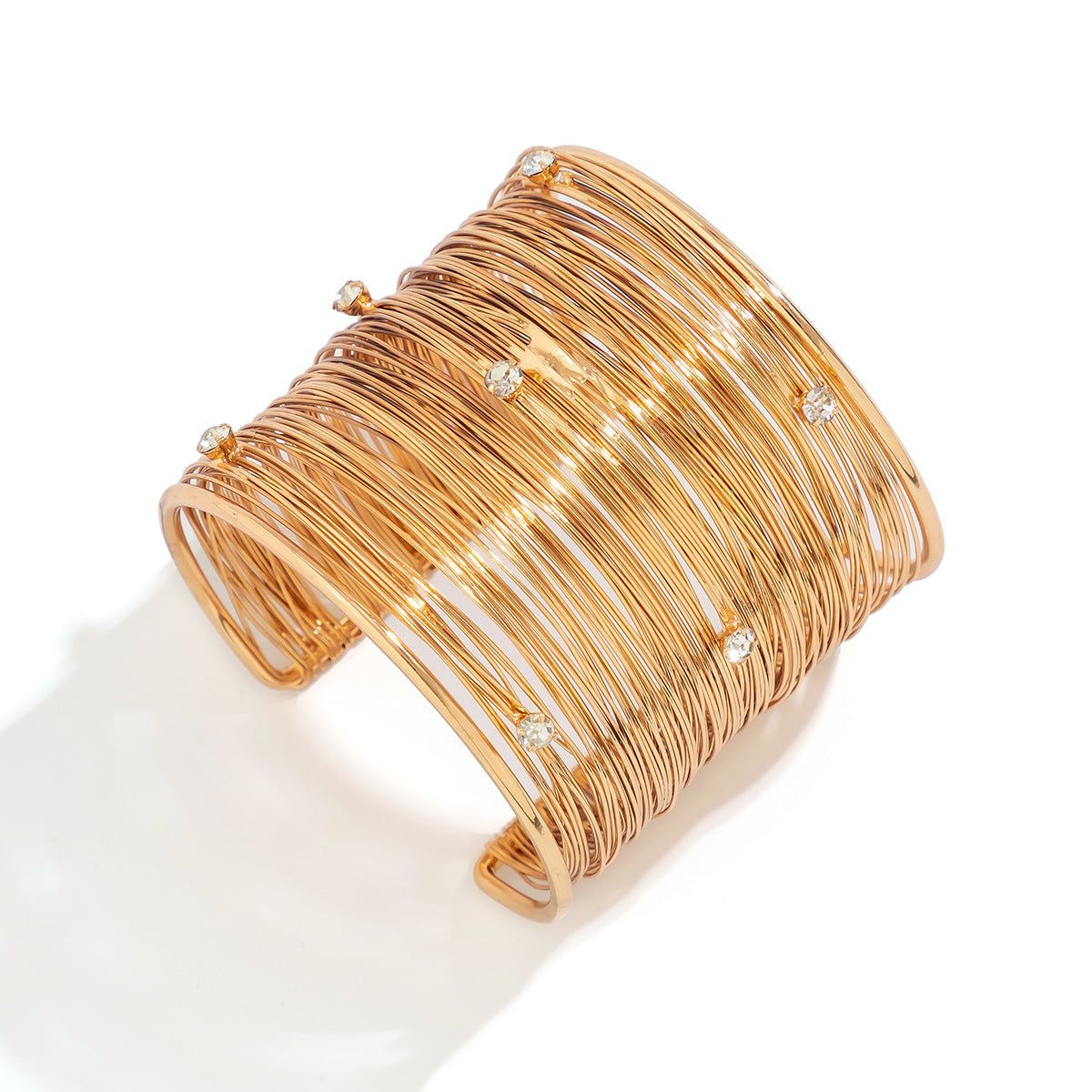 Bliss - Meléche - ring -  Bliss Stainless steel Bangle - Zircon - 45.9g | Meléche