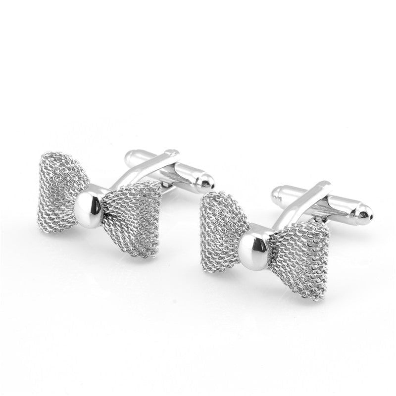 Bow Tie French Cufflinks - Meléche - cufflinks -  Bow Tie French Cufflinks - Rich lifestyles | Meléche Jewelry Meléche