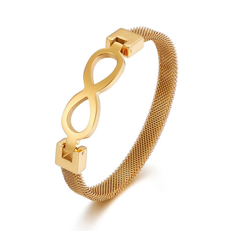 Calico - Meléche - bangles -  Calico Infinity Bracelet Soft titanium steel- 58mm -17.4 g | Meléche