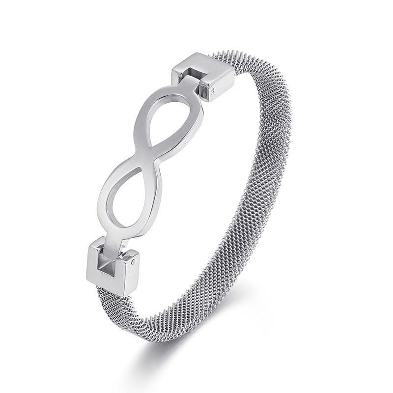 Calico - Meléche - bangles -  Calico Infinity Bracelet Soft titanium steel- 58mm -17.4 g | Meléche