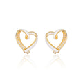 Carina - Meléche - earring -  Carina Zircon heart stud Earring | Meléche