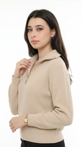 Casey Loose-Fit Zip Sweater
