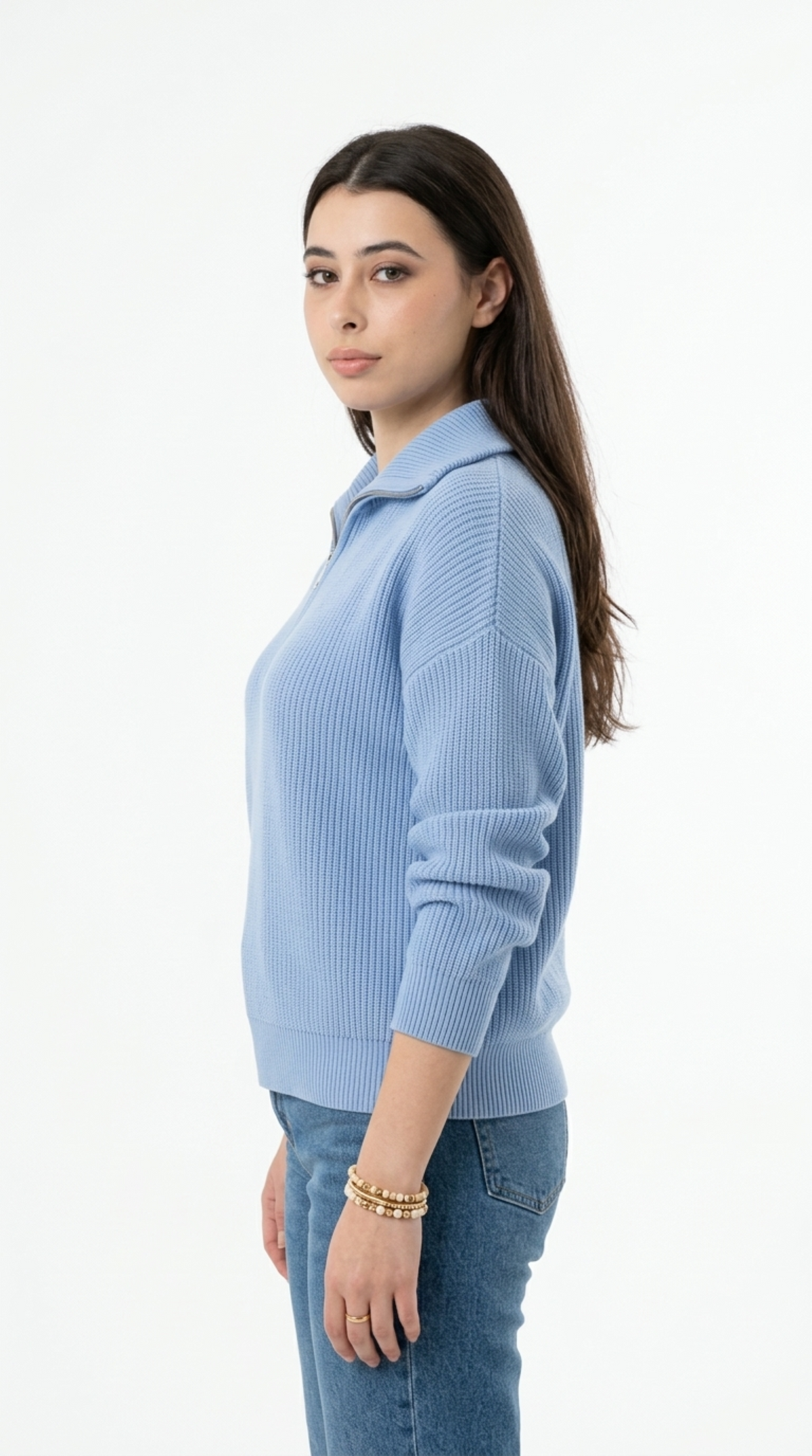 Casey Loose-Fit Zip Sweater