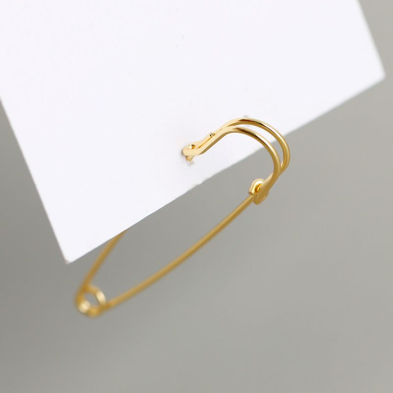 Classic Pin - Meléche - earring -  Classic Pin Earring - 10.4 g - Gold & Silver | Meléche USA