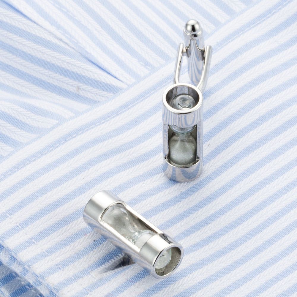 Cufflinks Time Hourglass - Meléche - cufflinks -  Cufflinks Time Hourglass - Rich lifestyles | Meléche Jewelry