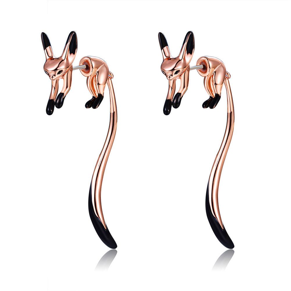 Cute Fox - Meléche - Anklet -  Cute Fox Copper Earring - 6 x 2.1 cm, 11.58g  | Meléche