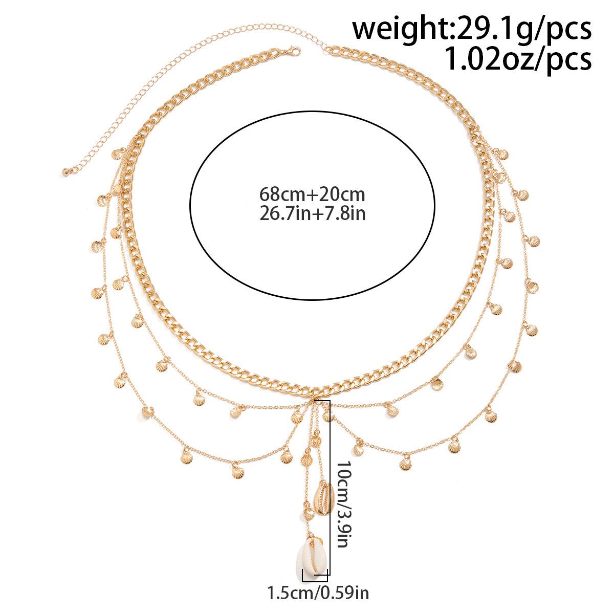 Dancing  Waist Chain - Meléche - body -  Dancing Waist Chain Stars stars shining bright 80-100CM | Meléche Meléche