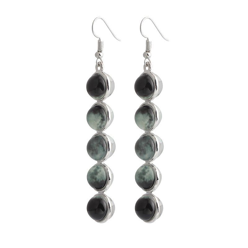 Delaney - Meléche - earring -  Delaney drop Earring - Moon Lunar Eclipses Style - 20 G | Meléche USA