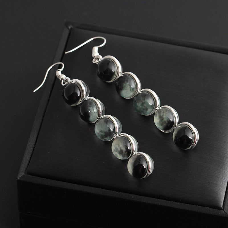 Delaney - Meléche - earring -  Delaney drop Earring - Moon Lunar Eclipses Style - 20 G | Meléche USA