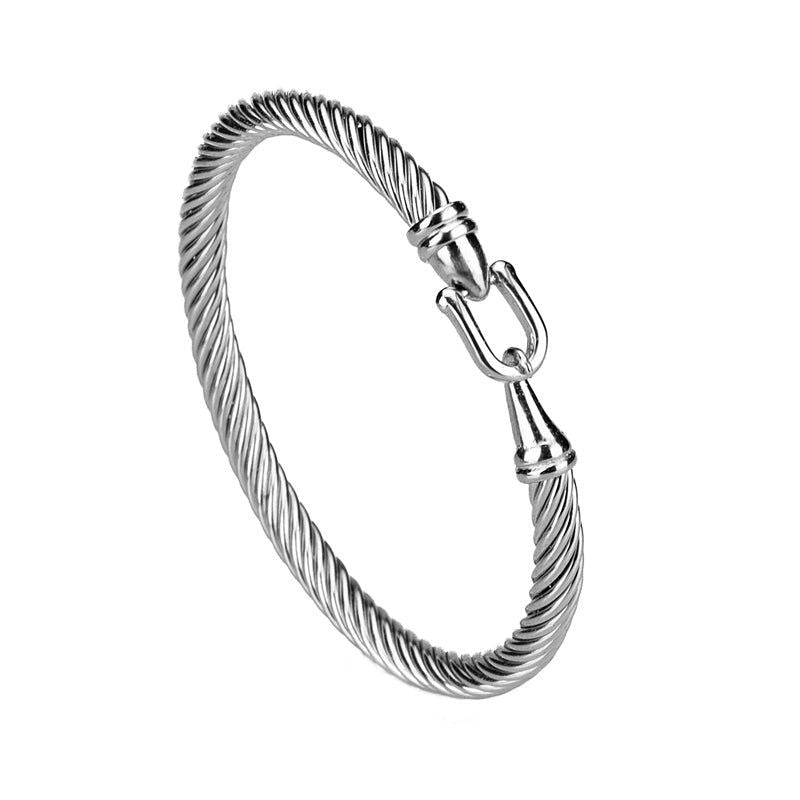 Dylan - Meléche - braselets -  Dylan Stainless Steel C-Shaped Bracelet 16.1g | Meléche