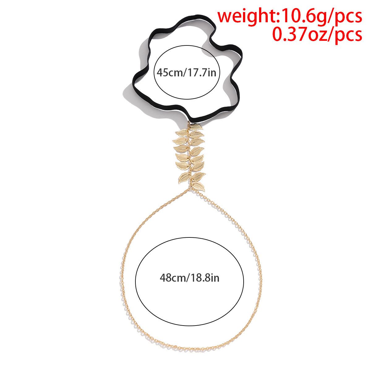 Listí Perna - Meléche - Leg Chain -  Elastic leg Chain Single Layer listí Perna | Meléche 