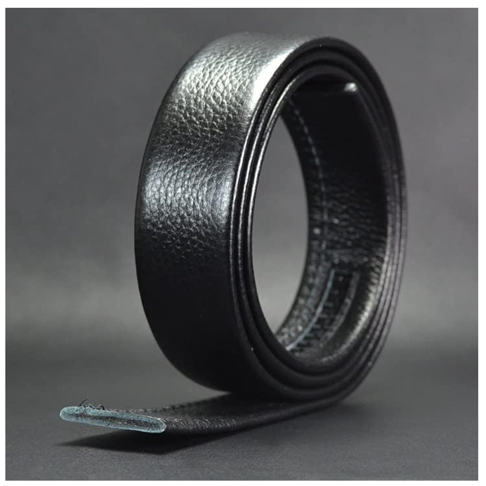 Eli Black leather belt from Meleche or Meléche (short as (Mé))