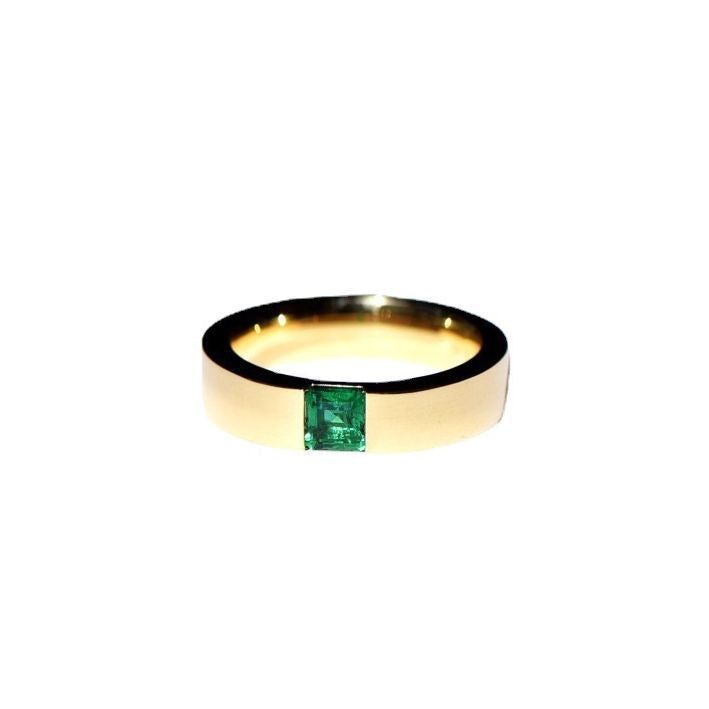 Emerald - Meléche - ring -  Emerald Stone Ring Unisex Style - Touch your skin | Meléche