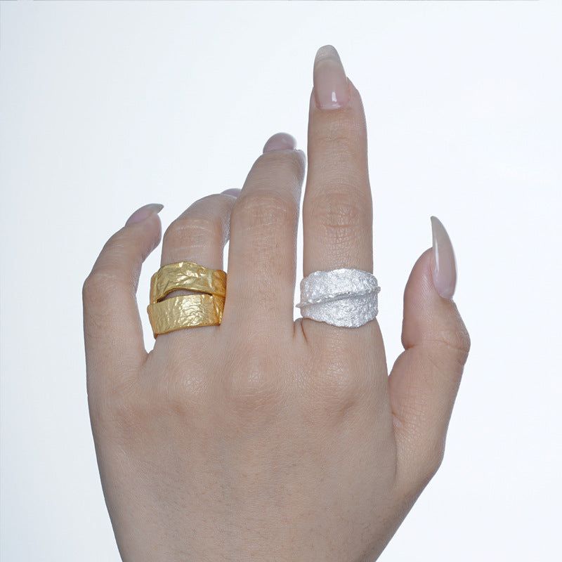 Emilio - Meléche - ring -  Emilio Classic Silver and Gold Adjustable Ring | Meléche USA