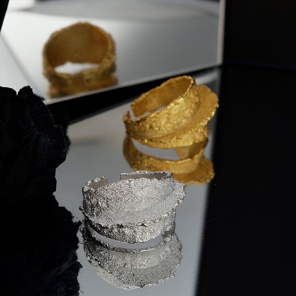 Emilio - Meléche - ring -  Emilio Classic Silver and Gold Adjustable Ring | Meléche USA