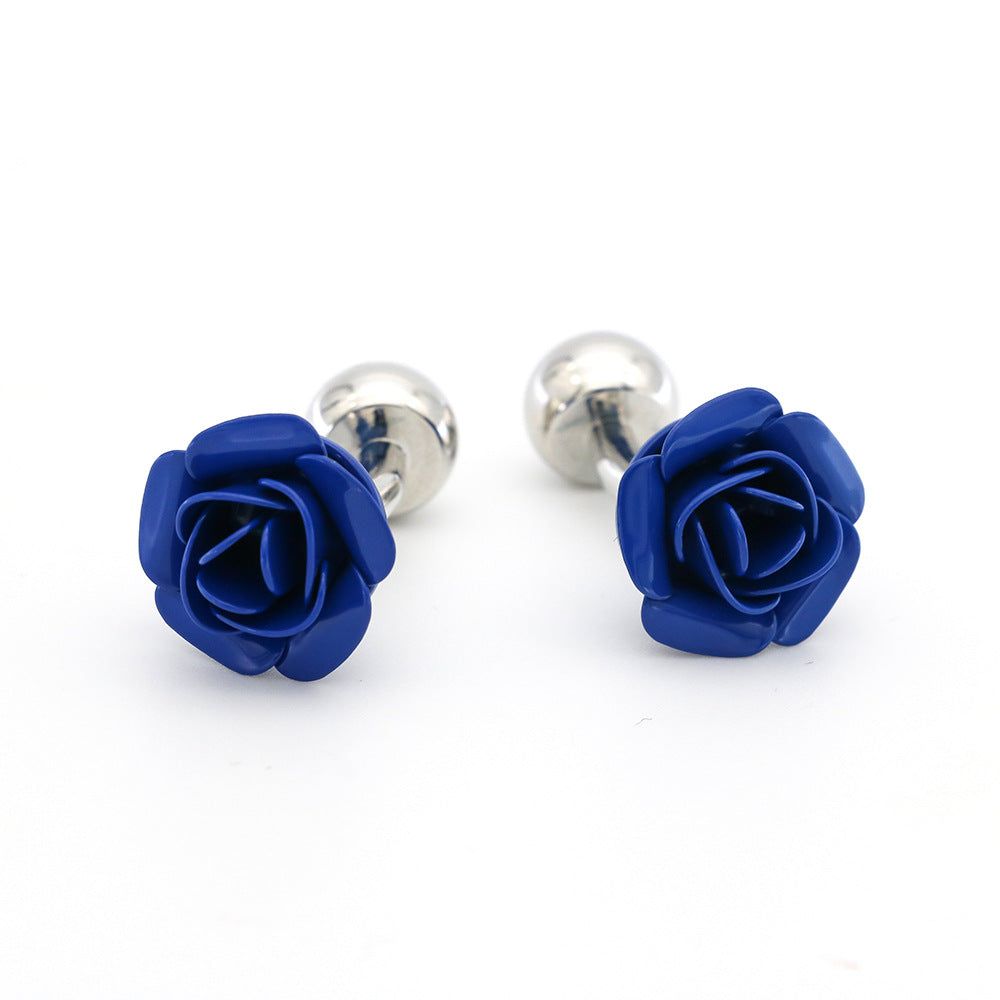 French Rose Cufflinks - Meléche - Cufflinks -  French Rose Cufflinks - Rich lifestyles | Meléche Jewelry Meléche