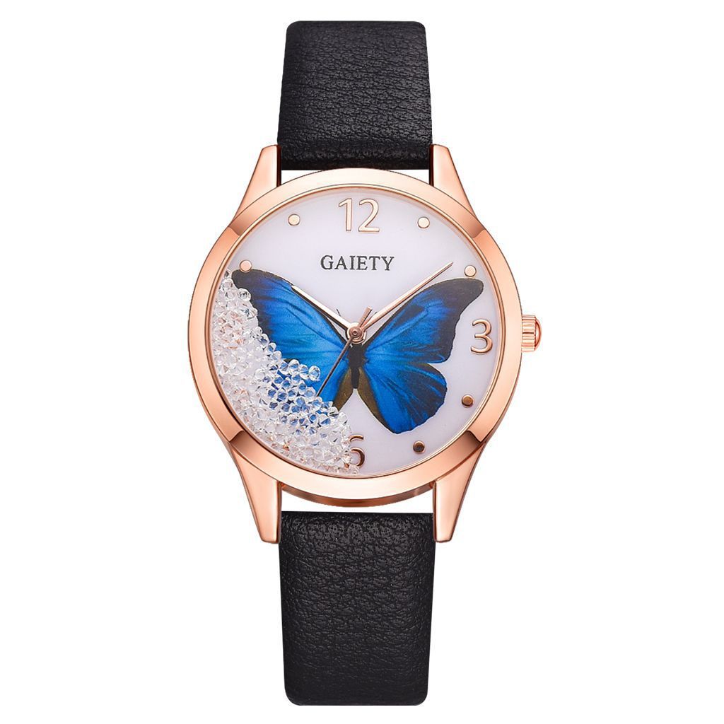 Gaiety Luxury Butterfly Ladies Leather - Meléche - watches -  Gaiety Luxury Butterfly Ladies Leather Meléche