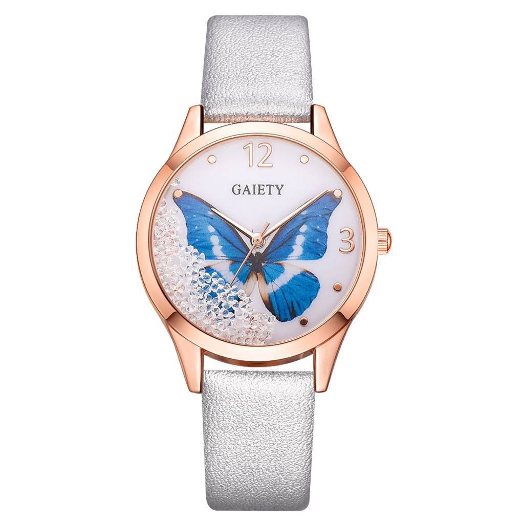 Gaiety Luxury Butterfly Ladies Leather - Meléche - watches -  Gaiety Luxury Butterfly Ladies Leather