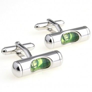 Green Level Cufflinks - Meléche - Cufflinks -  Green Level Cufflinks - Rich lifestyles | Meléche Jewelry  Meléche