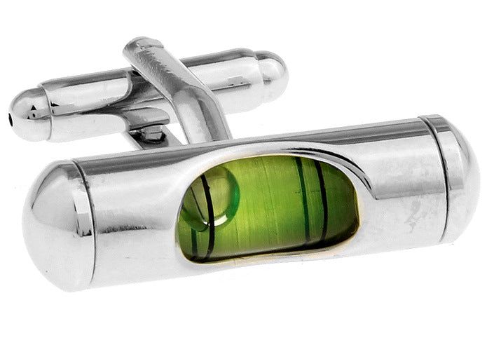 Green Level Cufflinks - Meléche - Cufflinks -  Green Level Cufflinks - Rich lifestyles | Meléche Jewelry  Meléche