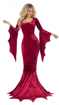 Halloween Bat Ghost Costume Long Dress