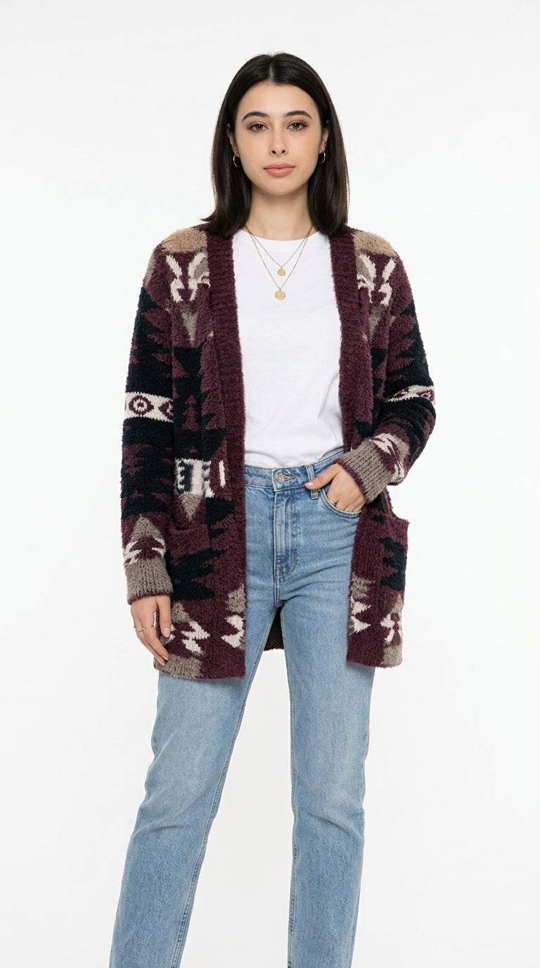 Halloween Sweater Printed Knitted Cardigan
