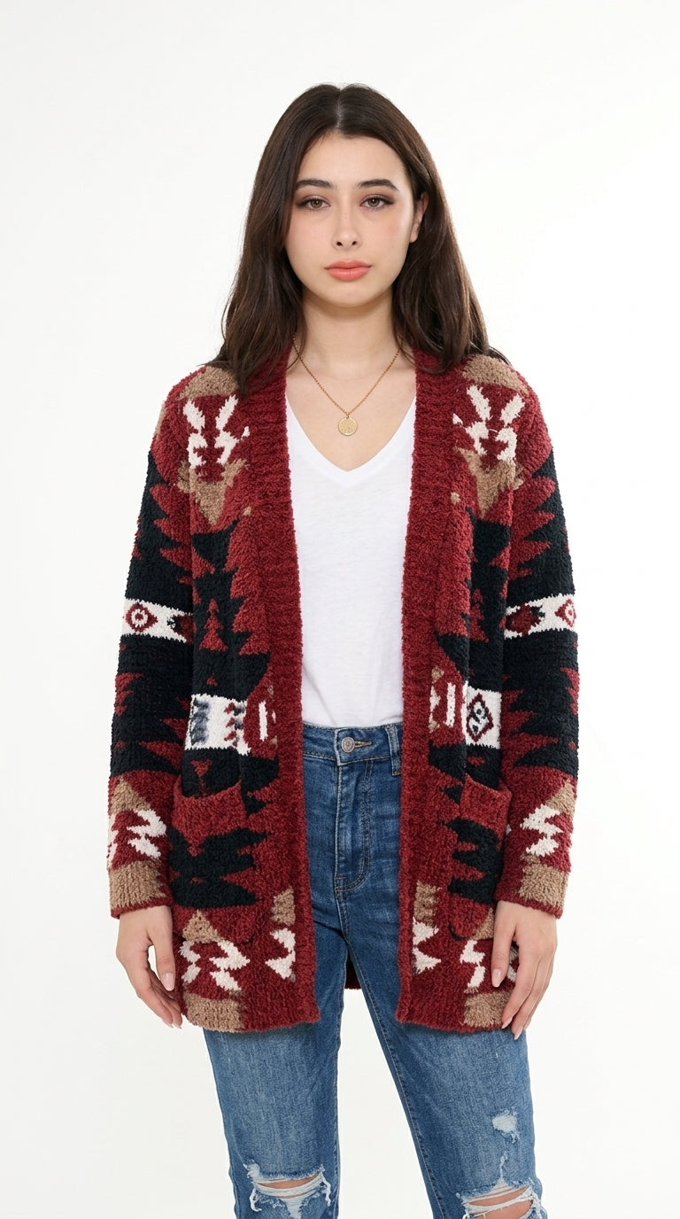 Halloween Sweater Printed Knitted Cardigan