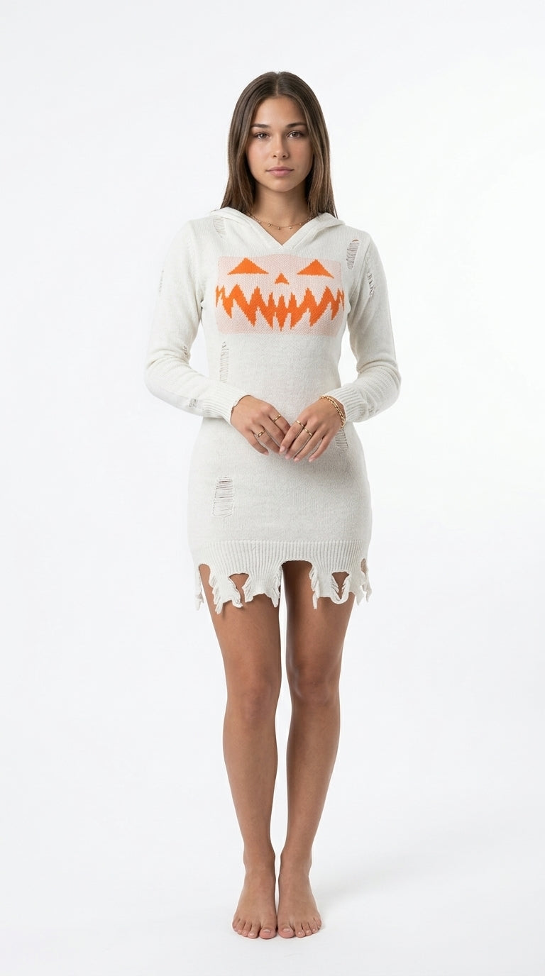 Hooded Halloween Fashion Tight Dress